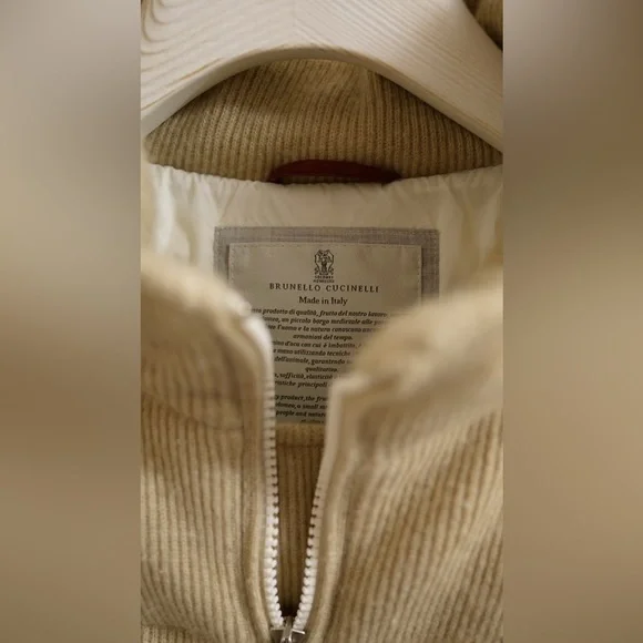 Brunello Cucinelli Cashmere Knit Down Jacket with detachable hood - Picture 3 of 11